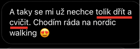 RTT zkušenosti klientek